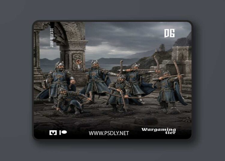Davale Games – 6x High Humans with Bow – 3D Print Model 1 Davale Games – 6x High Humans with Bow – 3D Print Model