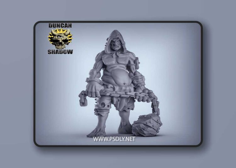 Duncan Shadow – Giant with Flail – 3D Print Model 1 Duncan Shadow – Giant with Flail – 3D Print Model