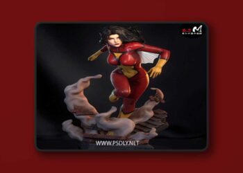 E.S Monster – Spider Woman – 3D Print Model STL