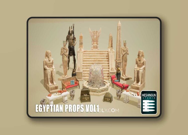 Egyptian Props Vol1 (5.1 – 5.8) for Unreal Engine 1 Egyptian Props Vol1 (5.1 – 5.8)