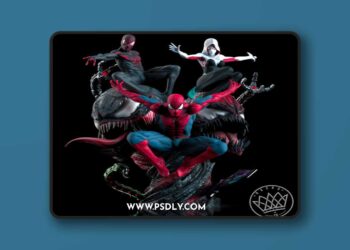 Fan Art – Spiderverse Diorama – 3D STL Print Model