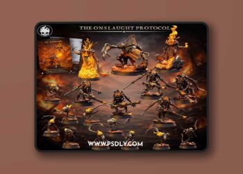Fleshcraft Studio – The Ironbound – Part 1 – Onslaught Protocol April 2026 – 3D Print Model STL