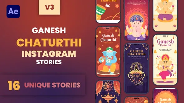 Videohive - Ganesh Chaturthi Instagram Stories Pack - 64777977 1 Ganesh Chaturthi Instagram Stories Pack