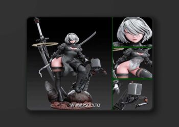 Gr8 Studio – 2B – Nier Automata – 3D Print Model STL