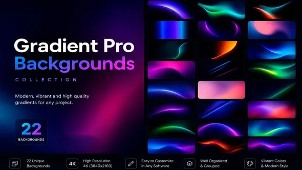 Videohive - Gradient Pro Backgrounds - 64985244 1 Gradient Pro Backgrounds