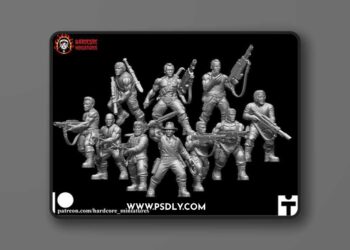 Hardcore Miniatures April 2026 – 3D Print Model STL