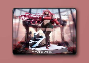 Hybris Studios – Darling in the Franxx – Zero Two – 3D Print Model STL
