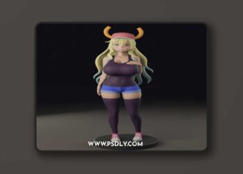 Kobayashi san Chi no Maid Dragon – Lucoa – 3D STL Print Model