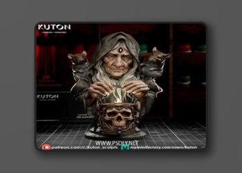 Kuton Figurines – Maria Bust – 3D Print Model STL