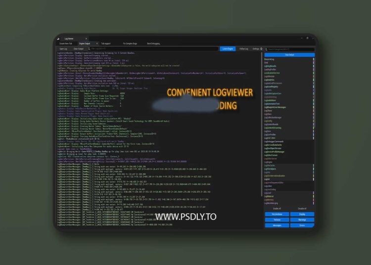 Log Viewer v1.2939 (5.7) & v1.3484 (5.8) for Unreal Engine 1 Log Viewer v1.2939 (5.7) & v1.3484 (5.8)