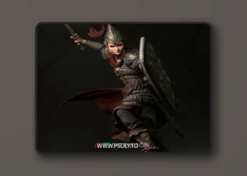 Nerikson – Nastasya The Shield Maiden – 3D Print Model STL
