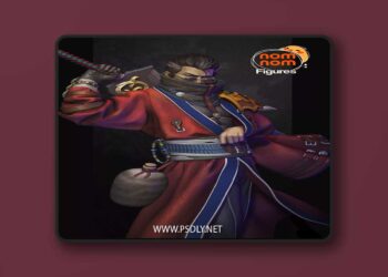 Nomnom Figures – Auron – Final Fantasy X – 3D Print Model STL