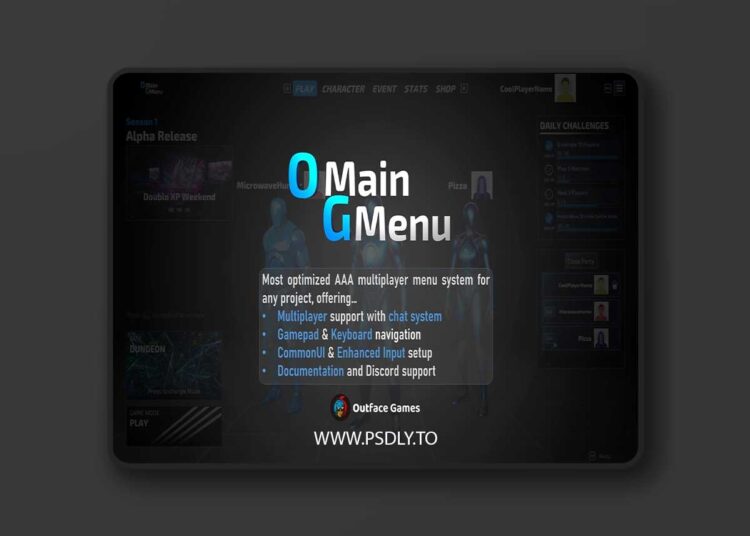 OG Main Menu System (5.5+) for Unreal Engine 1 OG Main Menu System (5.5+)