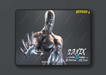 SANIX – Silver Surfer – 3D STL Print Model