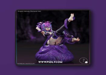 SaltSculpt – Projekt Melody Tentacle Version – 3D Print Model STL