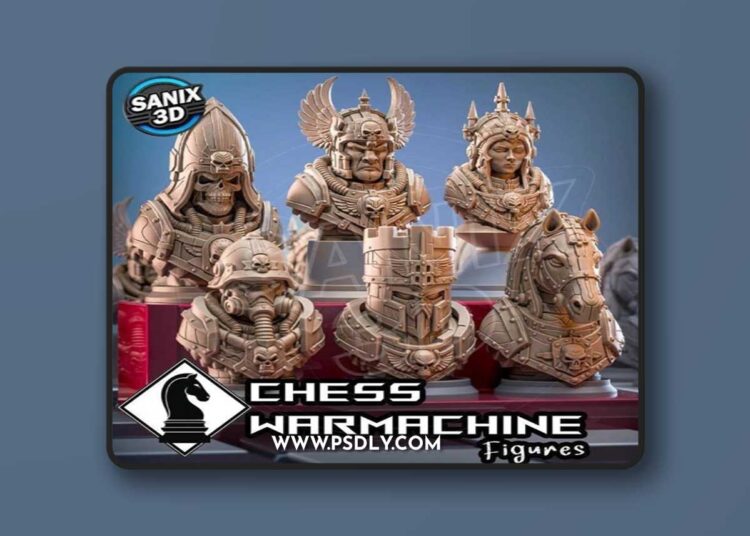 Sanix – Chess Figures (Warmachine) July Collection 2026 – 3D Print Model STL 1 Sanix – Chess Figures Warmachine July Collection 2026 – 3D Print Model STL