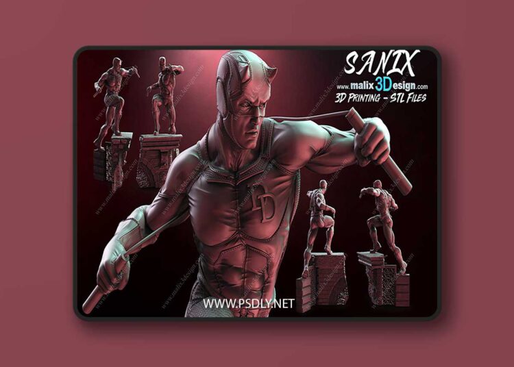 Sanix – Daredevil – 3D STL Print Model 1 Sanix – Daredevil – 3D STL Print Model
