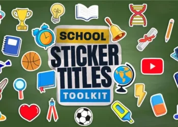 School Sticker Titles Toolkit for After Effects