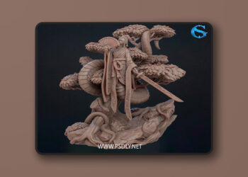 SolGood Fantastic Ladies – Sayuri the Blossom Viper – 3D Print Model STL