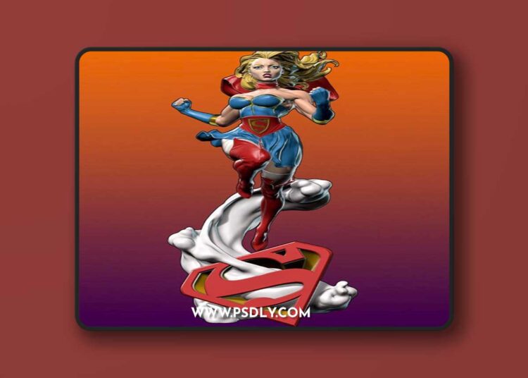 Supergirl Bombshells with – 3D Print Model STL 1 Supergirl Bombshells with – 3D Print Model STL