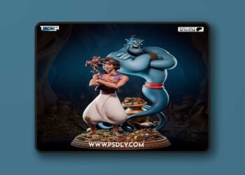 Toon Studios – Aladdin and Genie – 3D Print Model STL