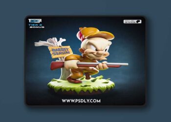 Toon Studios – Elmer Fudd Tier – 3D Print Model STL