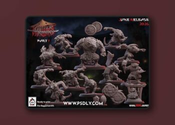 UGNI Miniatures – Gutter Ronins. Part 1 June 2026 – 3D Print Model STL