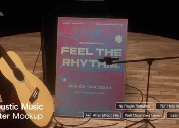 Videohive Acoustic Music Poster Mockup 64676766