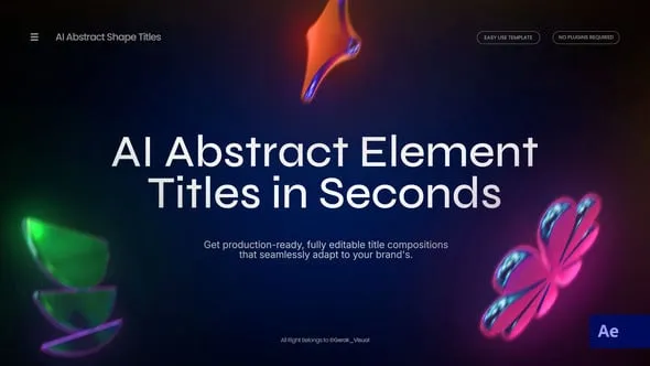 Videohive - Ai Abstrac Shape Titles - 64694667 1 Videohive Ai Abstrac Shape Titles 64694667