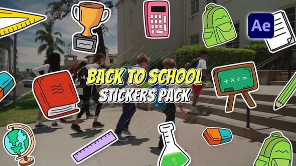 Videohive - Back To School Stickers Pack - 64562084 1 Videohive Back To School Stickers Pack 64562084