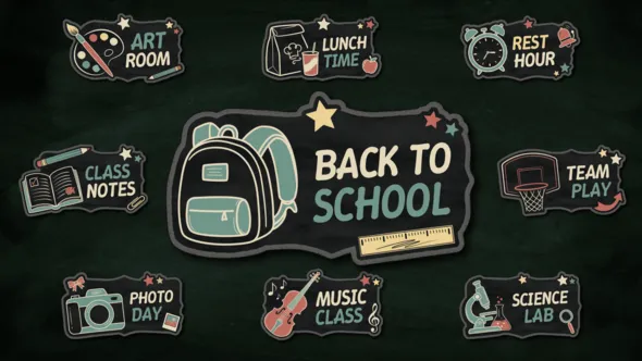 Videohive - Back to School Titles - 64751469 1 Videohive Back to School Titles 64751469