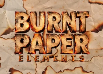 Videohive Burnt Paper Elements 64778621