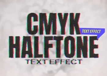 Videohive CMYK Halftone Text Effects 64558438