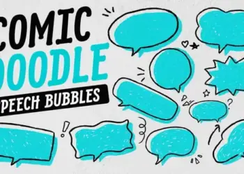 Videohive Comic Doodle Speech Bubbles 64814593