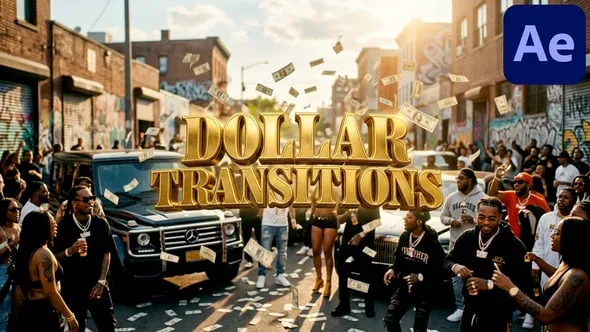 Videohive - Dollar Transitions for After Effects - 64613548 1 Videohive Dollar Transitions for After Effects 64613548