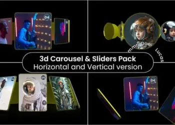 Videohive Dynamic 3D Carousel Sliders 64985457