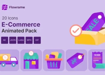 Videohive E Commerce Animated Icons Pack 57892334