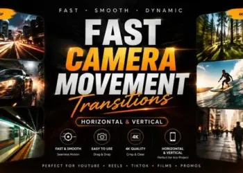 Videohive Fast Camera Transitions Vertical 64857995