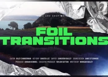 Videohive Foil Transitions 64695992