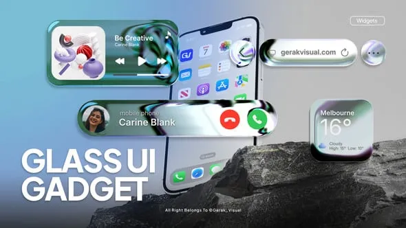 Videohive - Glass UI Gadget Widgets - 64545680 1 Videohive Glass UI Gadget Widgets 64545680