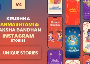 Videohive Krishna Janmashtami Raksha Bandhan Stories Pack 64888700