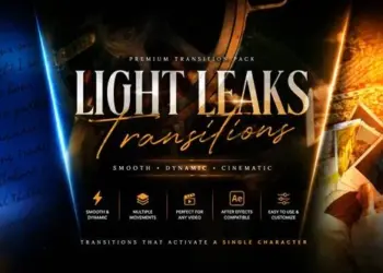 Videohive Light Film Frame Transitions 64975266