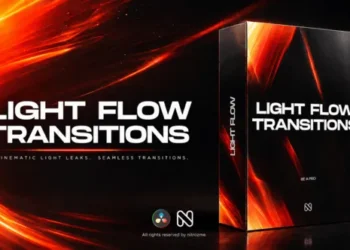 Videohive Light Flow Transitions for DaVinci Resolve 64737045