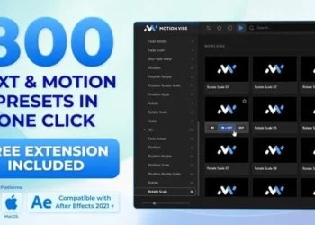 Videohive Motion and Text Presets Pack Free Extension for After Effects Included 64626886