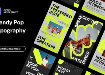 Videohive Reels Trendy Pop Typography 64973024