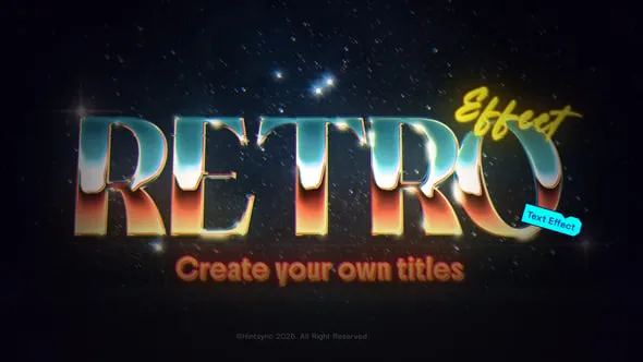 Videohive - Retro Chrome Text Effect - 64626138 1 Videohive Retro Chrome Text Effect 64626138