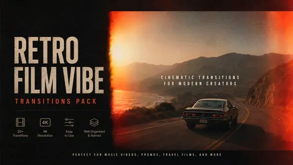 Videohive - Retro Film Vibe Transitions Pack - 64840757 1 Videohive Retro Film Vibe Transitions Pack 64840757