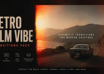 Videohive Retro Film Vibe Transitions Pack For DaVinci Resolve 64875092