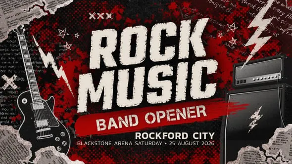 Videohive - Rock Music Opener - 64626375 1 Videohive Rock Music Opener 64626375