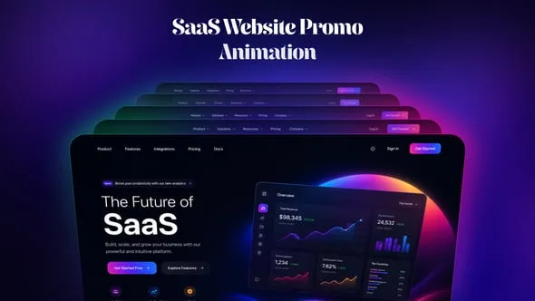 Videohive - SaaS Website Promo Animation - 64597187 1 Videohive SaaS Website Promo Animation 64597187
